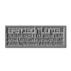 Rubber stamp plate - self-inking