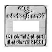 Rubber stamp plate 4724