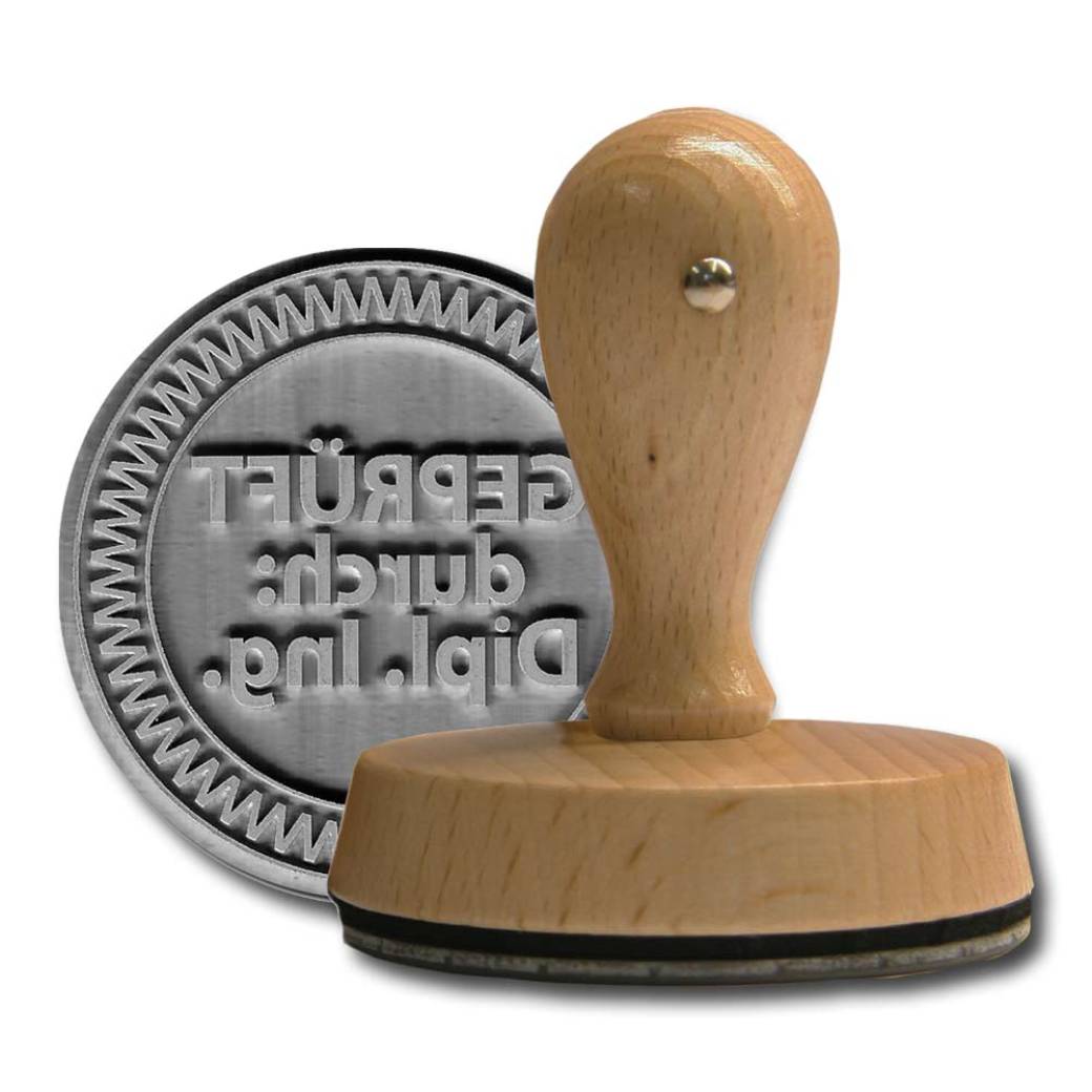 Wooden Stamp round 70 mm Wooden Stamp round 70 mm