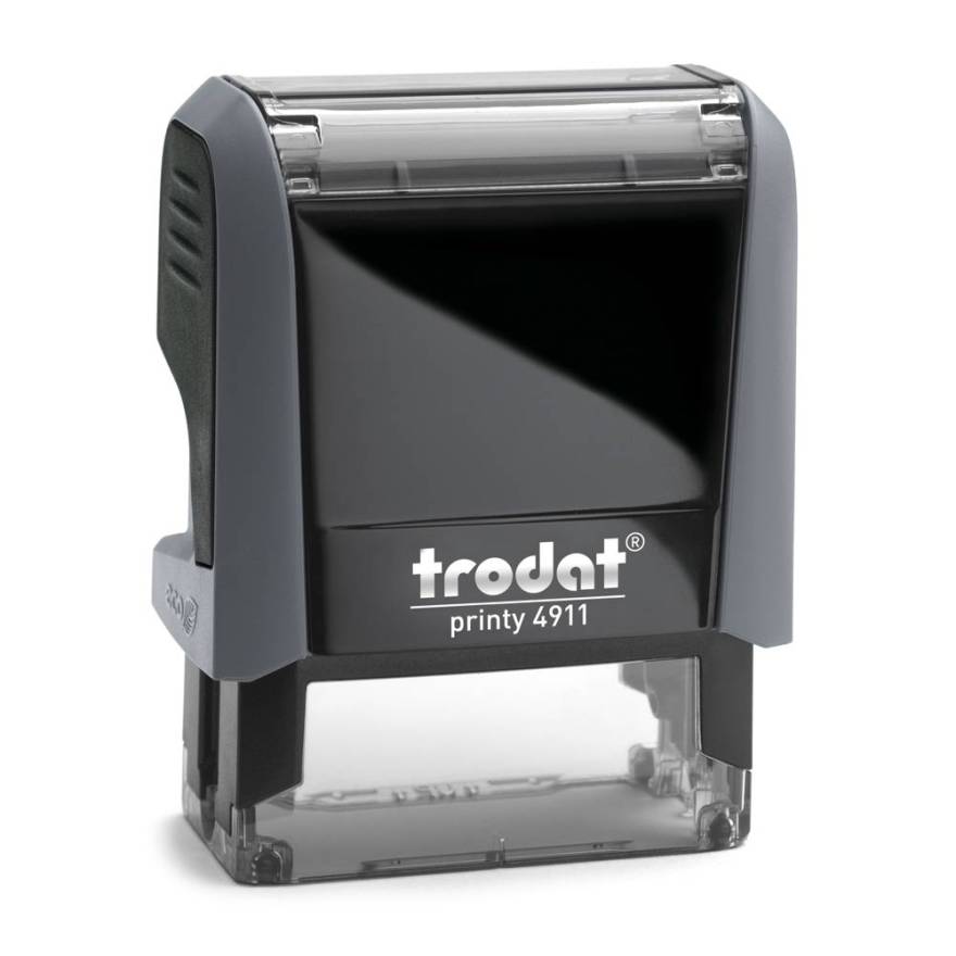 Trodat Printy 4911 grey - grau/schwarz
