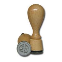 Wooden stamps round d-20 mm