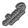 Rubber stamp plate - self-inking