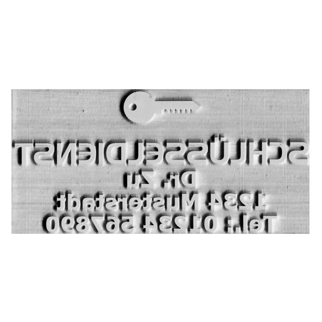 Rubber stamp plate Imprint 5 Rubber stamp plate Imprint 5