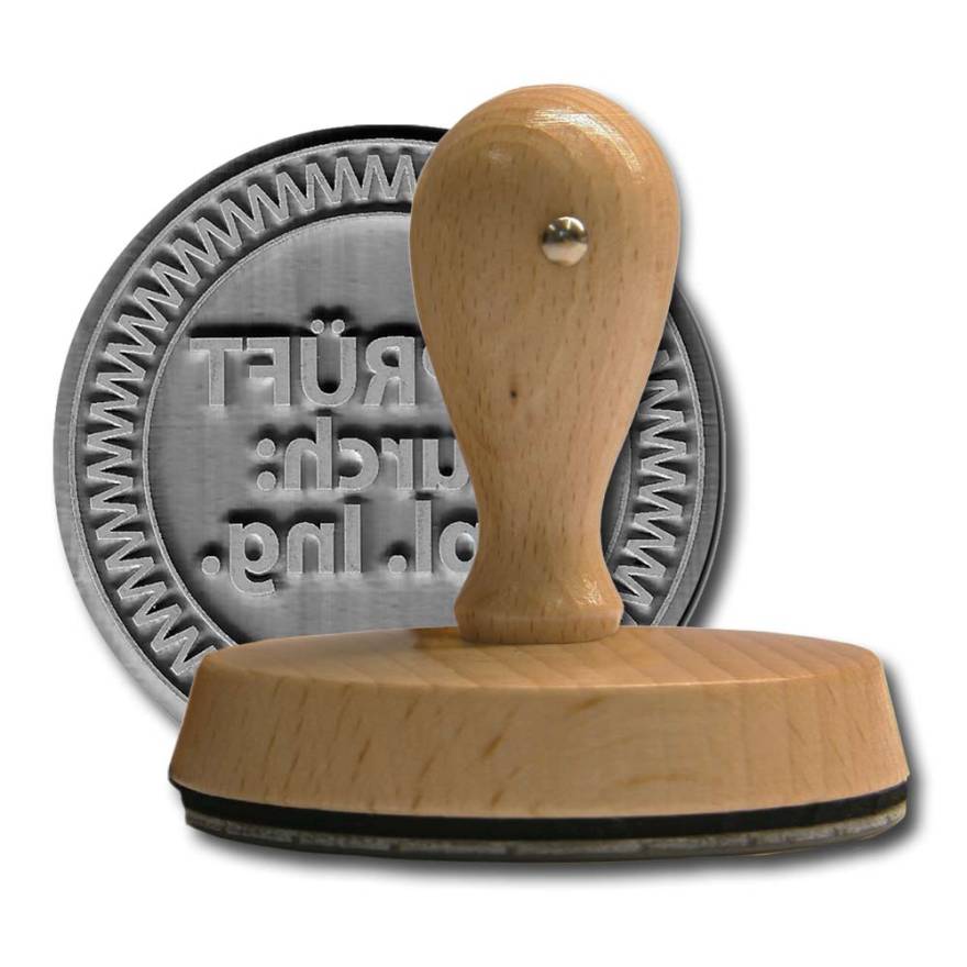 Wooden Stamp round d-90 mm Wooden Stamp round d-90 mm