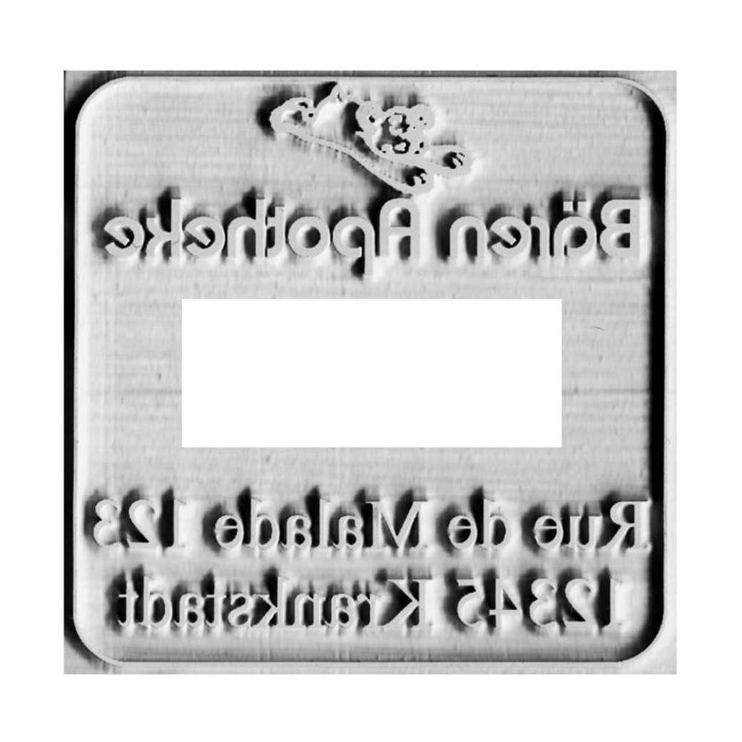 Rubber stamp plate 4724