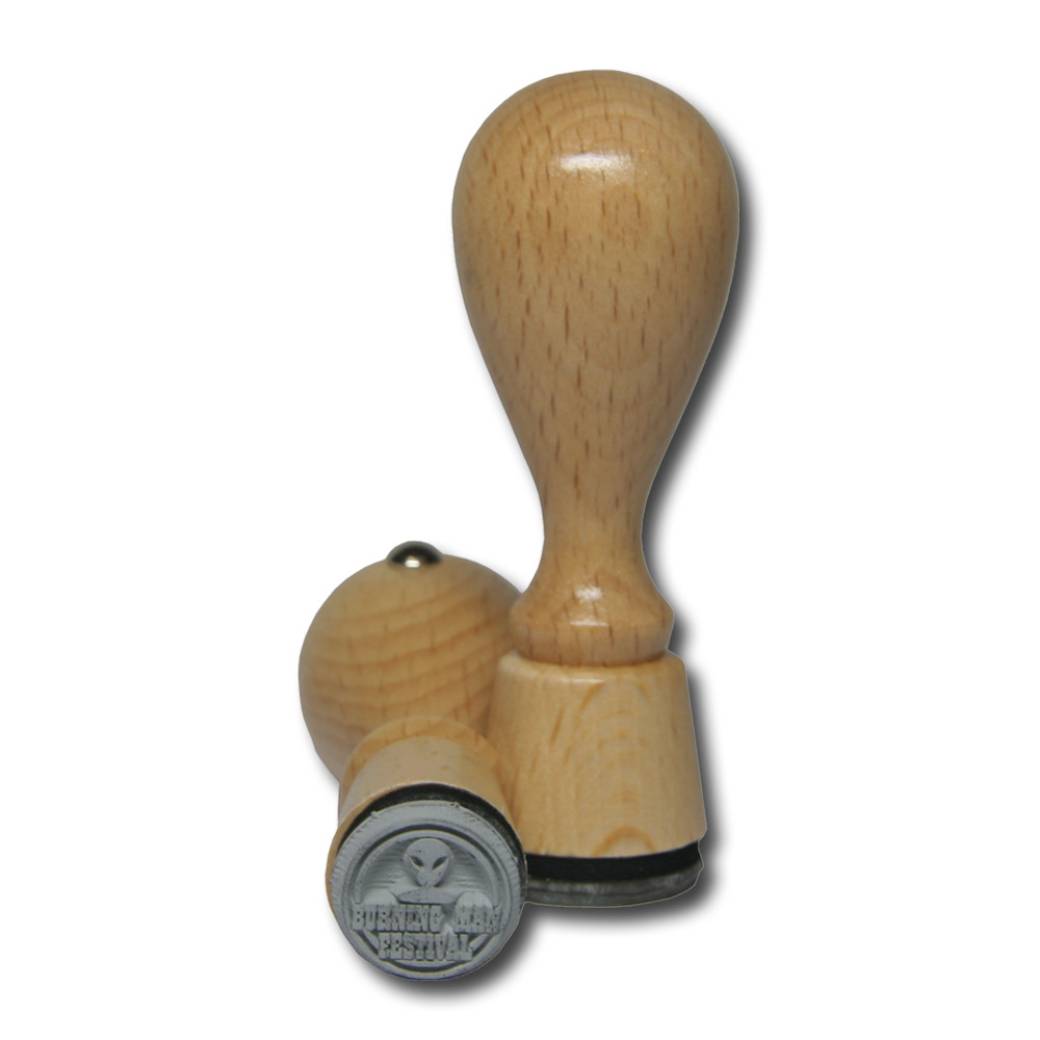 Wooden Stamp round 15 mm