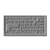Rubber stamp plate - self-inking